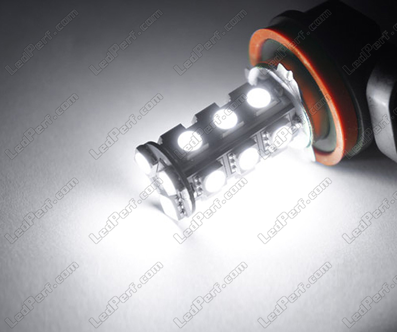 Ampoule H11 LED 33 SMD Blanc phare voiture moto antibrouillard