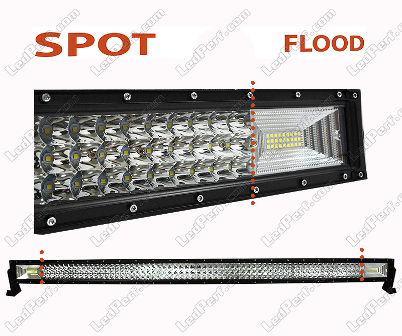 Rampe LED incurvé pour 4x4 et Camion 300W longueur 1350mm Next-Tech