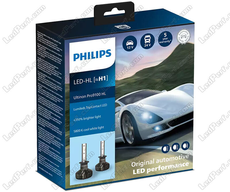 Ampoules auto LED H1 - 36W 2400lumens - coffret de 2 pcs