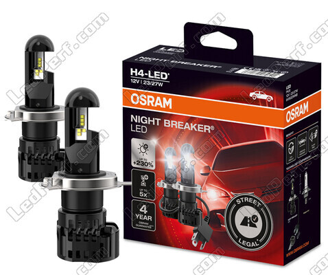 Kit Ampoules H4 LED Osram Night Breaker Homologuées - 64193DWNB-FB