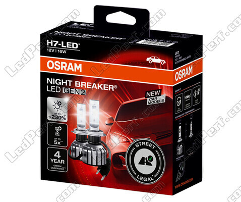 Ampoules H7 LED Osram Night Breaker GEN2 Homologuées - 64210DWNBG2