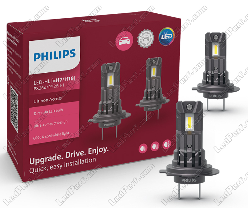 Ampoule Philips H7 Led Ultinon Pro6000 12V - EuroBikes