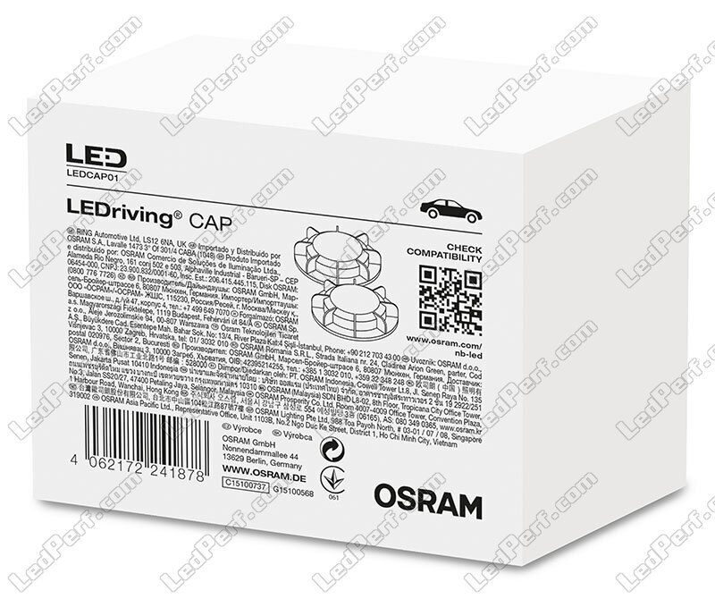 Caches d'étanchéité Osram LEDriving CAP LEDCAP01 - Homologués