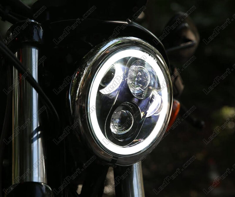 Phare rond LED Moto 5,75 - Éclat & Style  LePratiqueDuMotard – LE  PRATIQUE DU MOTARD