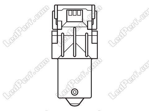 Ampoules LED oranges P21W Osram LEDriving® SL  - BA15s