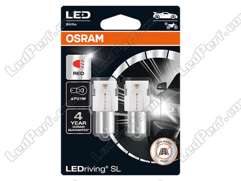 Ampoules LED P21W Osram LEDriving® SL Rouges - BA15s