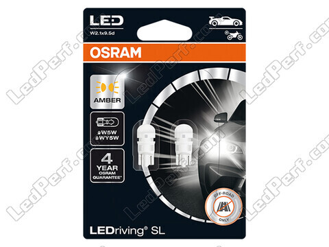 Ampoules LED oranges W5W / WY5W Osram LEDriving® SL  - W2.1x9.5d