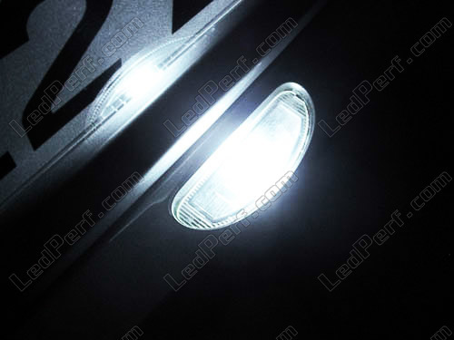 Pour CLIO II Ampoule LED Blanc Eclairage plaque immatriculation anti erreur