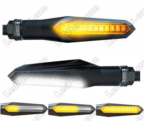 Clignotants dynamiques LED 2 en 1 avec feux de jour intégrés pour Aprilia Caponord 1200