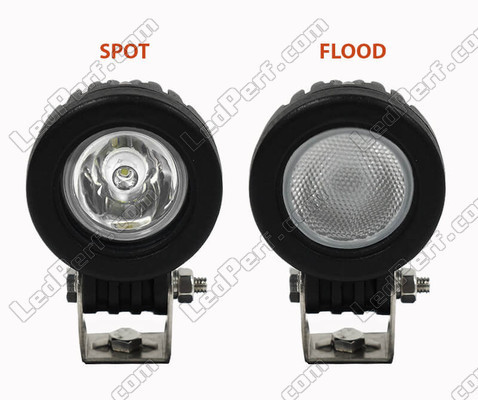 Faisceau Lumineux Spot VS Flood Aprilia Pegaso 650