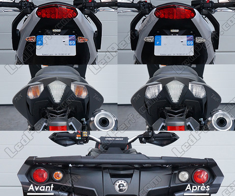 Led Clignotants Arrière Aprilia RST 1000 Futura avant et après