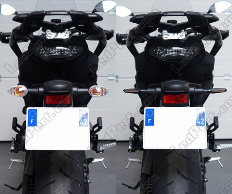 Comparatif avant et après le passage aux clignotants Séquentiels à LED de BMW Motorrad G 310 R