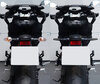 Comparatif avant et après installation des Clignotants dynamiques LED + feux stop pour Ducati Monster 695
