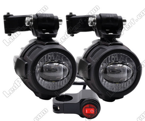 Feux LED faisceau lumineux double fonction "combo" antibrouillard et longue portée pour Harley-Davidson Forty-eight XL 1200 X (2016 - 2020)