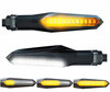 Clignotants dynamiques LED 2 en 1 avec feux de jour intégrés pour Honda Hornet 600 (2005 - 2006)