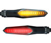 Clignotants dynamiques LED 3 en 1 pour Yamaha XVS 1100 Dragstar