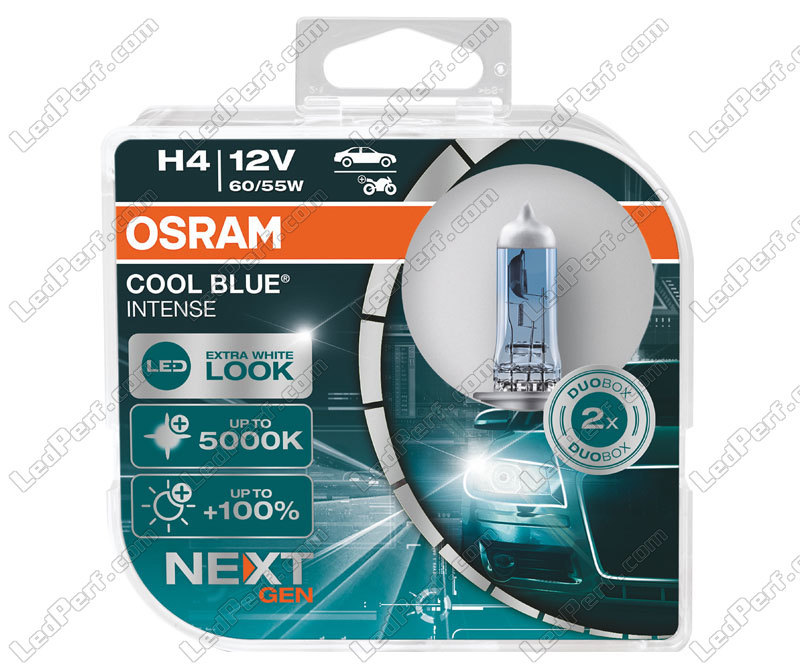 2 x Ampoules H4 Osram Cool Blue Intense NEXT GEN 5000K - 64193CBN-HCB