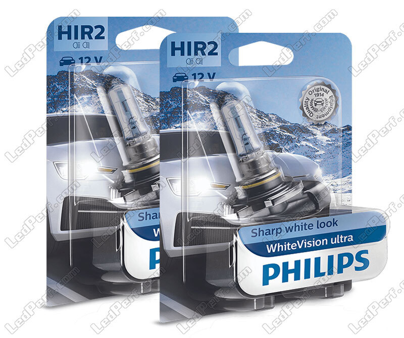 2 ampoules HIR2 Philips WhiteVision ULTRA - 9012WVUB1
