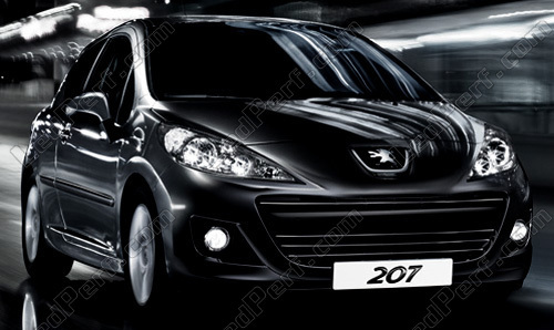 Changer les ampoules de plaque d'immatriculation - Peugeot 207