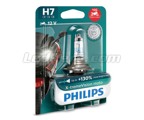 Ampoule PHILIPS H7 CrystalVision Ultra Moto 12V/55W - x1 - BIHR