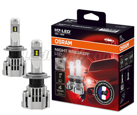 Ampoules LED H7 Homologuées NIGHT BREAKER® LED - 64210DWNB - 12V
