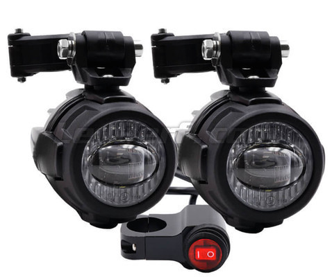 Like-Phare antibrouillard à LED pour moto 1 paire LED moto phare 20W  conduite antibrouillard double couleur projecteurs - Cdiscount Auto