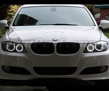 Pack Leds angel eyes (anneaux) pour BMW Serie 3 (E90 - E91) Phase 2 (LCI) -  Sans xenon d'origine