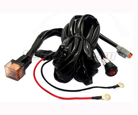 Câble relais avec interrupteur fixe pour Barre LED - 2 connecteurs