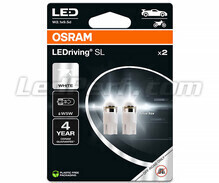 Pack de 2 ampoules T10 W5W Osram LEDriving SL White 6000K - 2825DWP-2BL